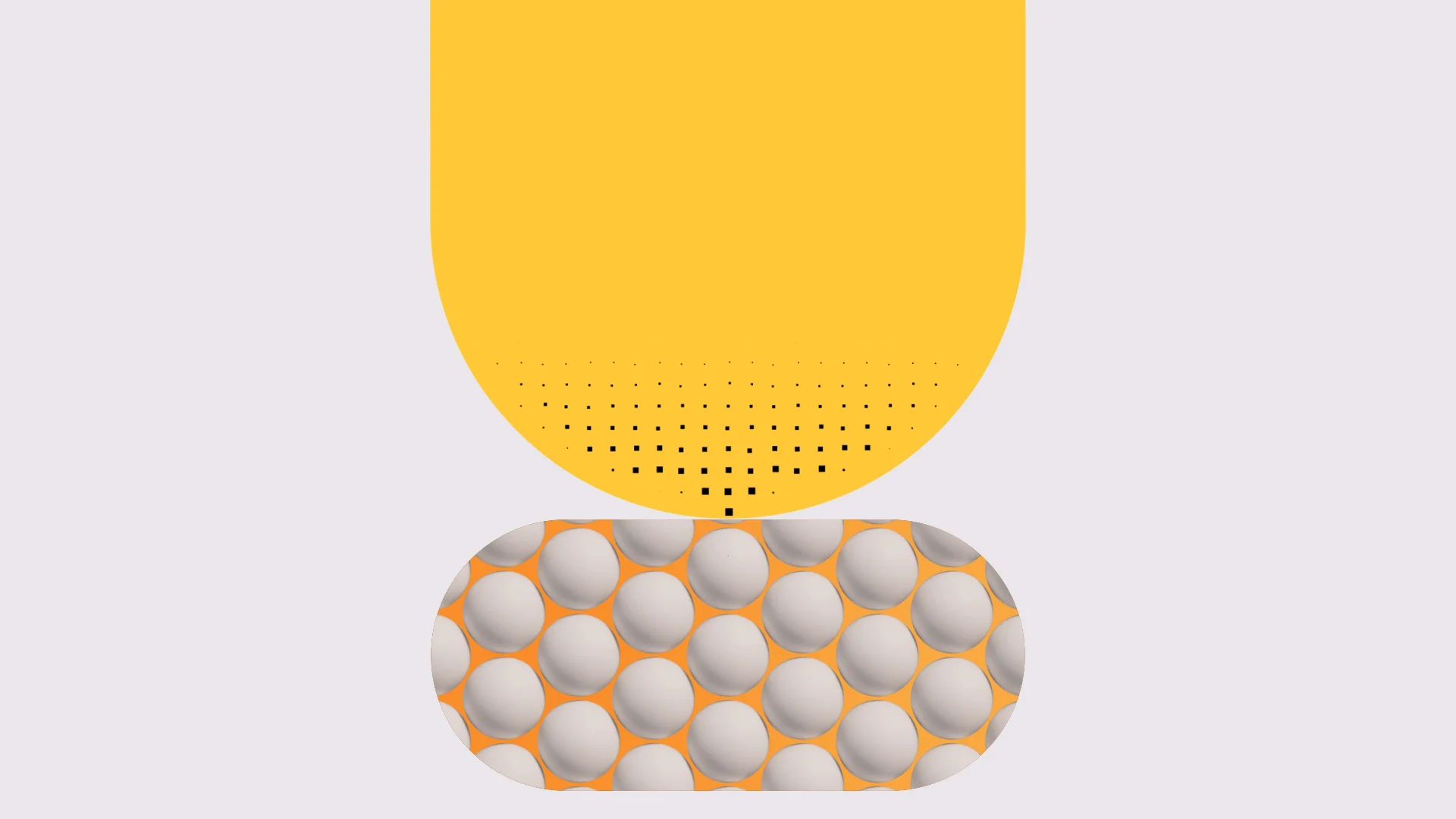 Stylized diagram showing carbon capture material compressed beneath a perforated surface
