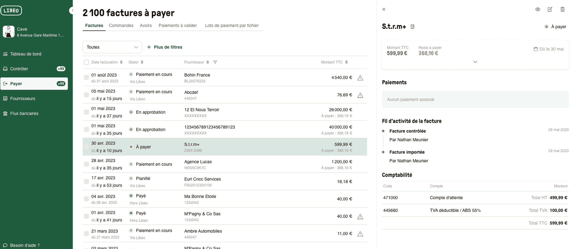 Planifier le paiement de vos fournisseurs