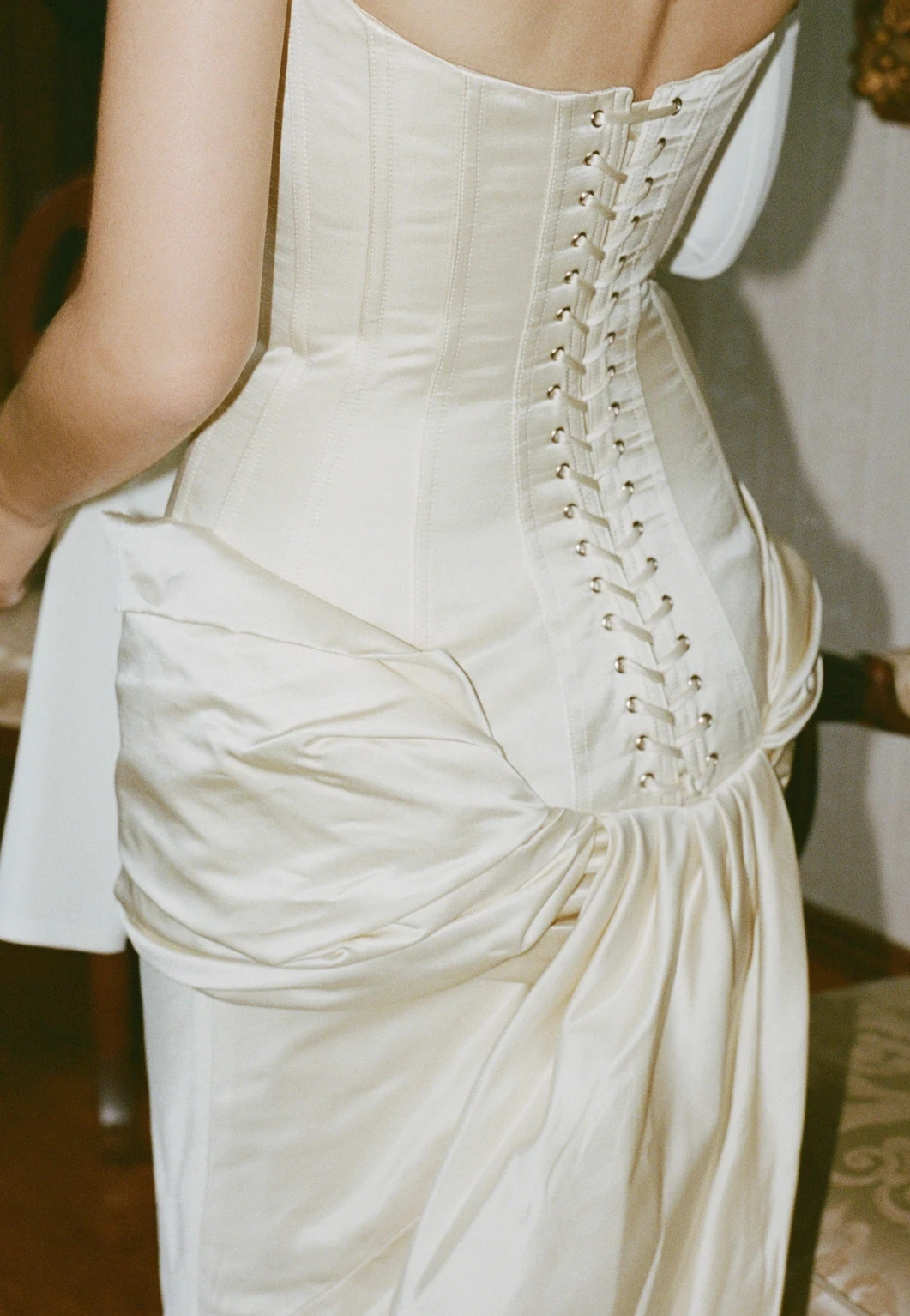 Models backstage at fashionweek Australia wearing Auteur dresses, styled by Elly McGaw.