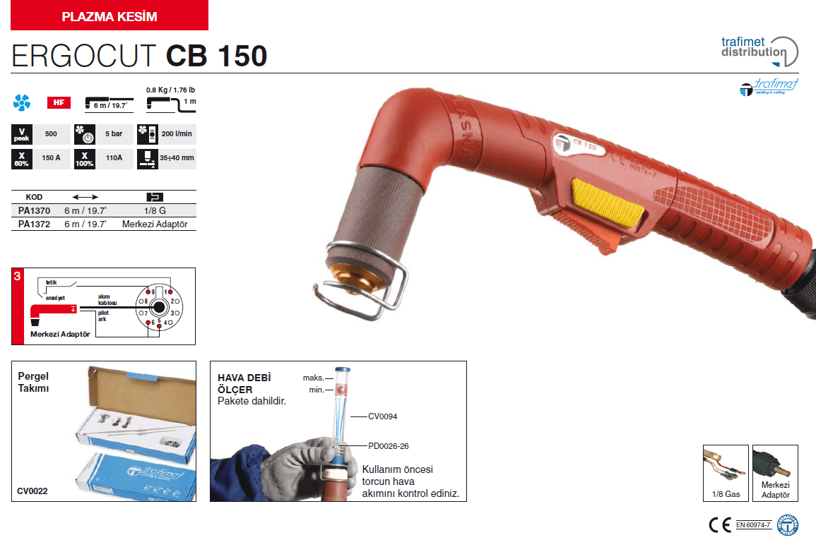 Trafimet Plazma Torç Ergocut CB150