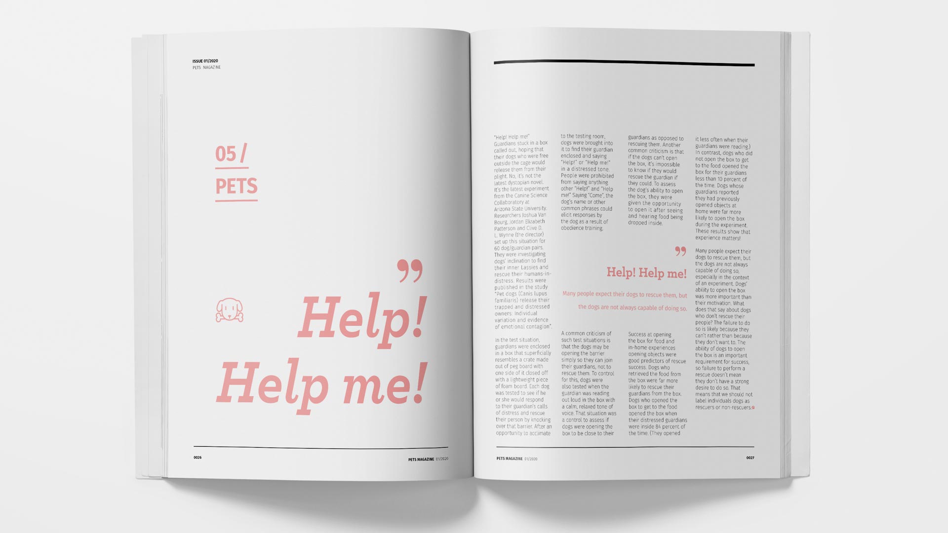 Pets magazine by Shuhan Lu