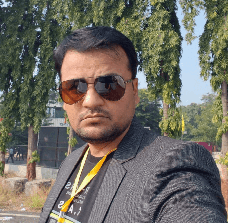 a man smiling for the camera