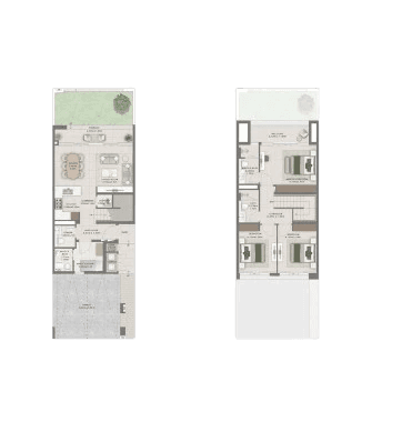 Floor plan of the Equineraa Villas at Equiterra, showcasing layout and design features for prospective residents.