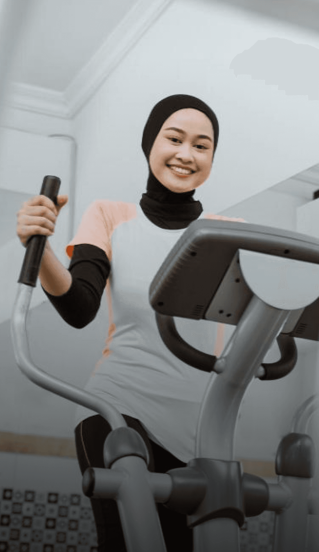picture of young malay woman workout