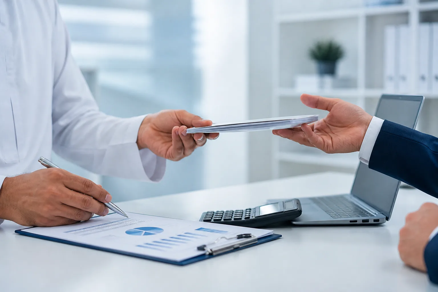Payment Terms and Credit Control for UAE Firms beside a corporate bank card, payment terminal