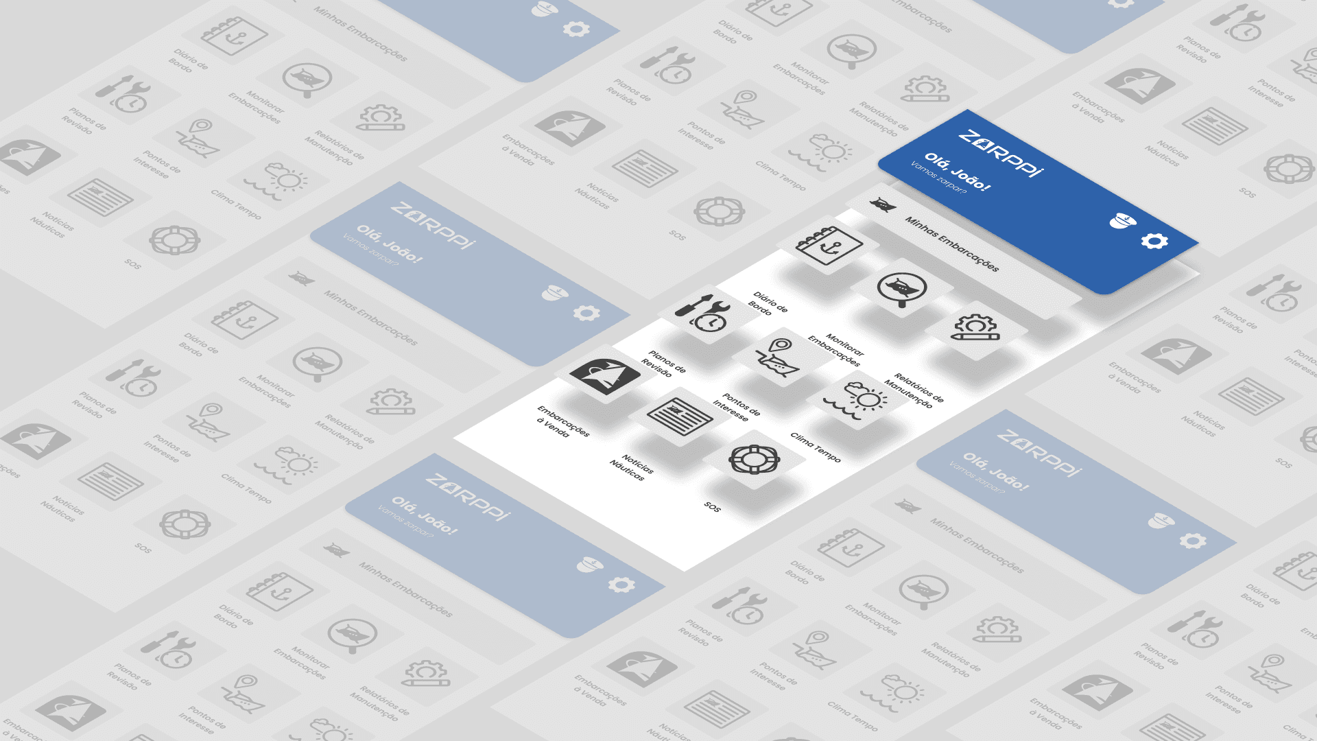 Mobile dashboard interface displayed on a smartphone floating against a dark background, showing key metrics, alerts, and activity summaries.