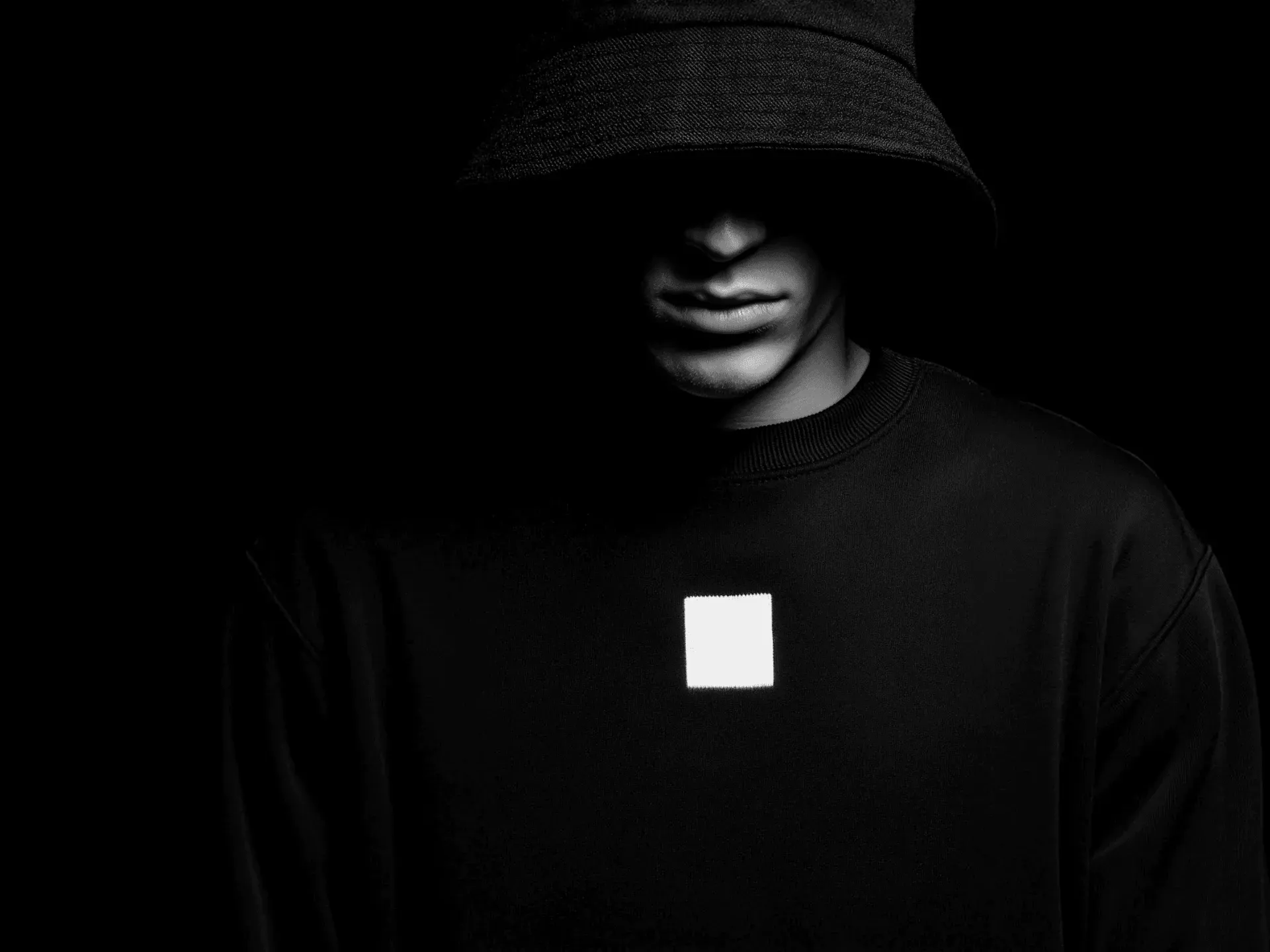 A man in dark