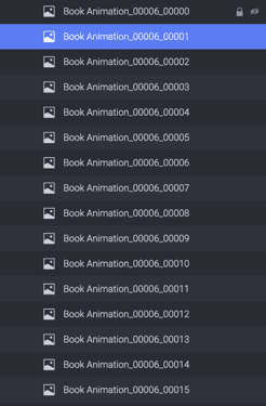 List of PNG files in ProtoPie Studio