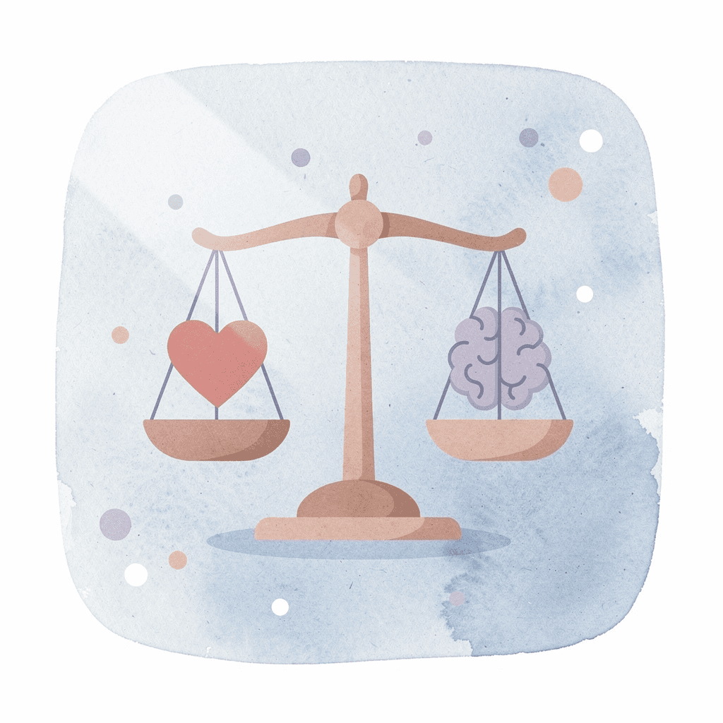 Balance scale comparing theoretical perfection vs practical usability