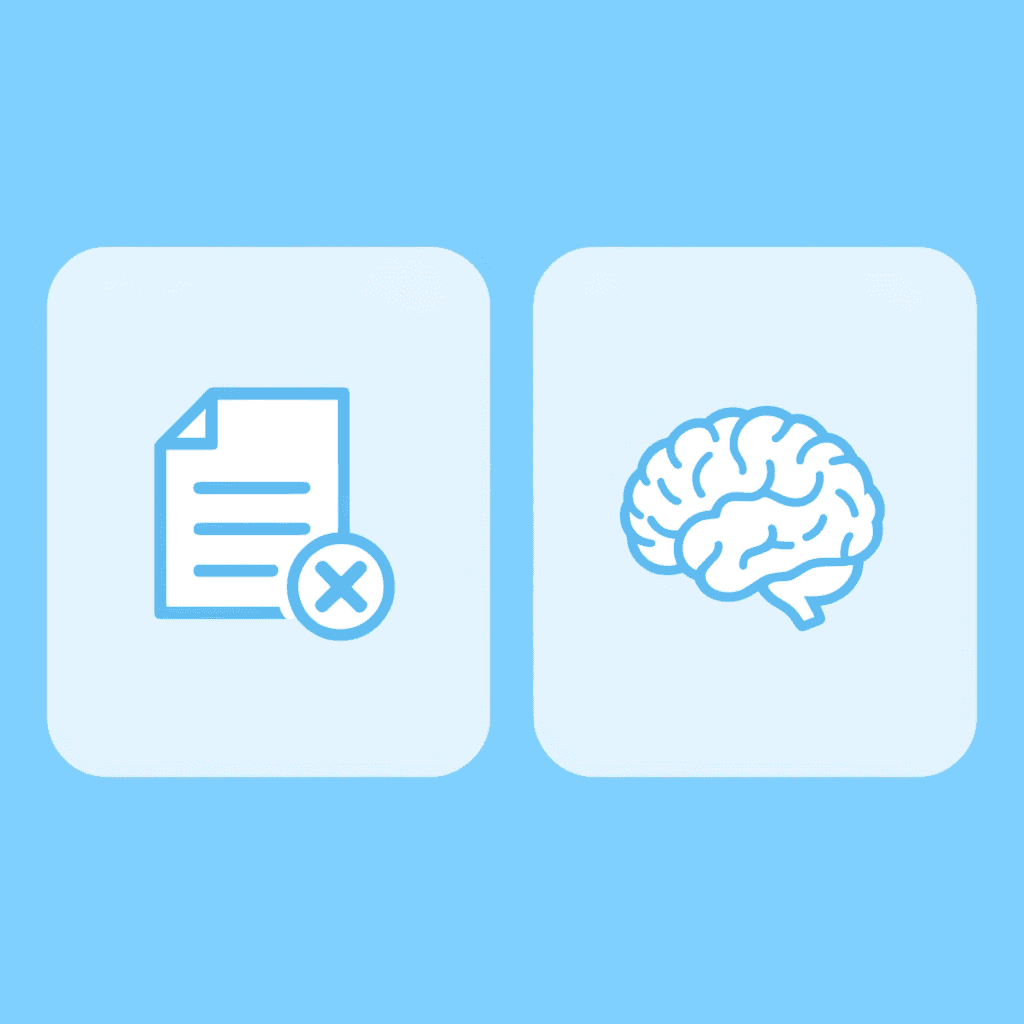 Before and after comparison showing generic chatbot rewriting text versus Otio identifying contradicting sources