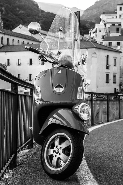 Traditional Scooter at Amalfi Coast