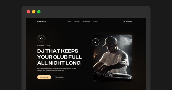 How to build a DJ website — DJ website design guide