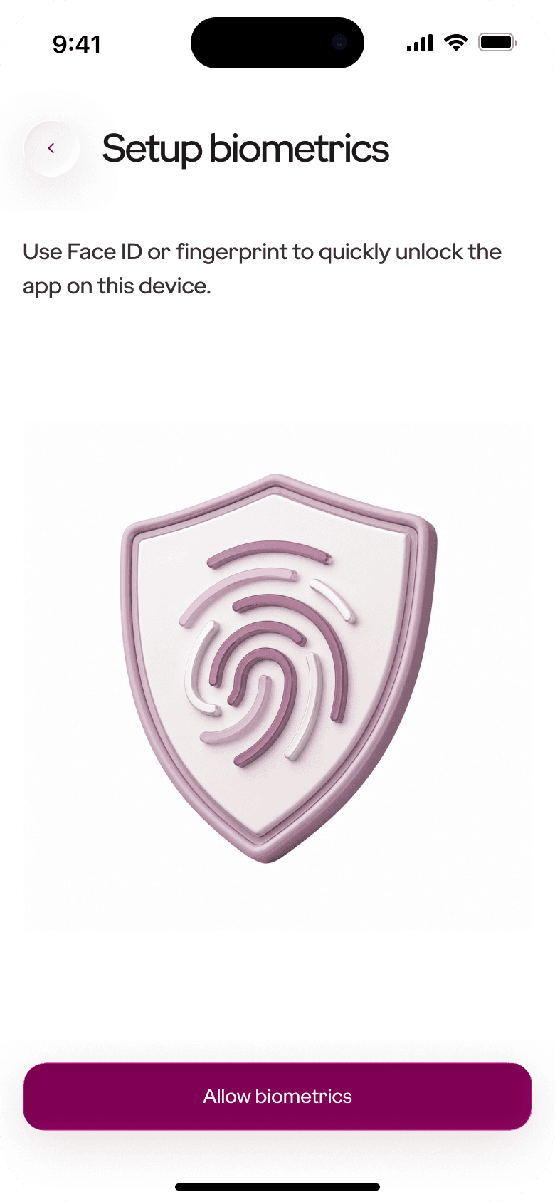Godrej onboarding v3 exploration: set up biometrics