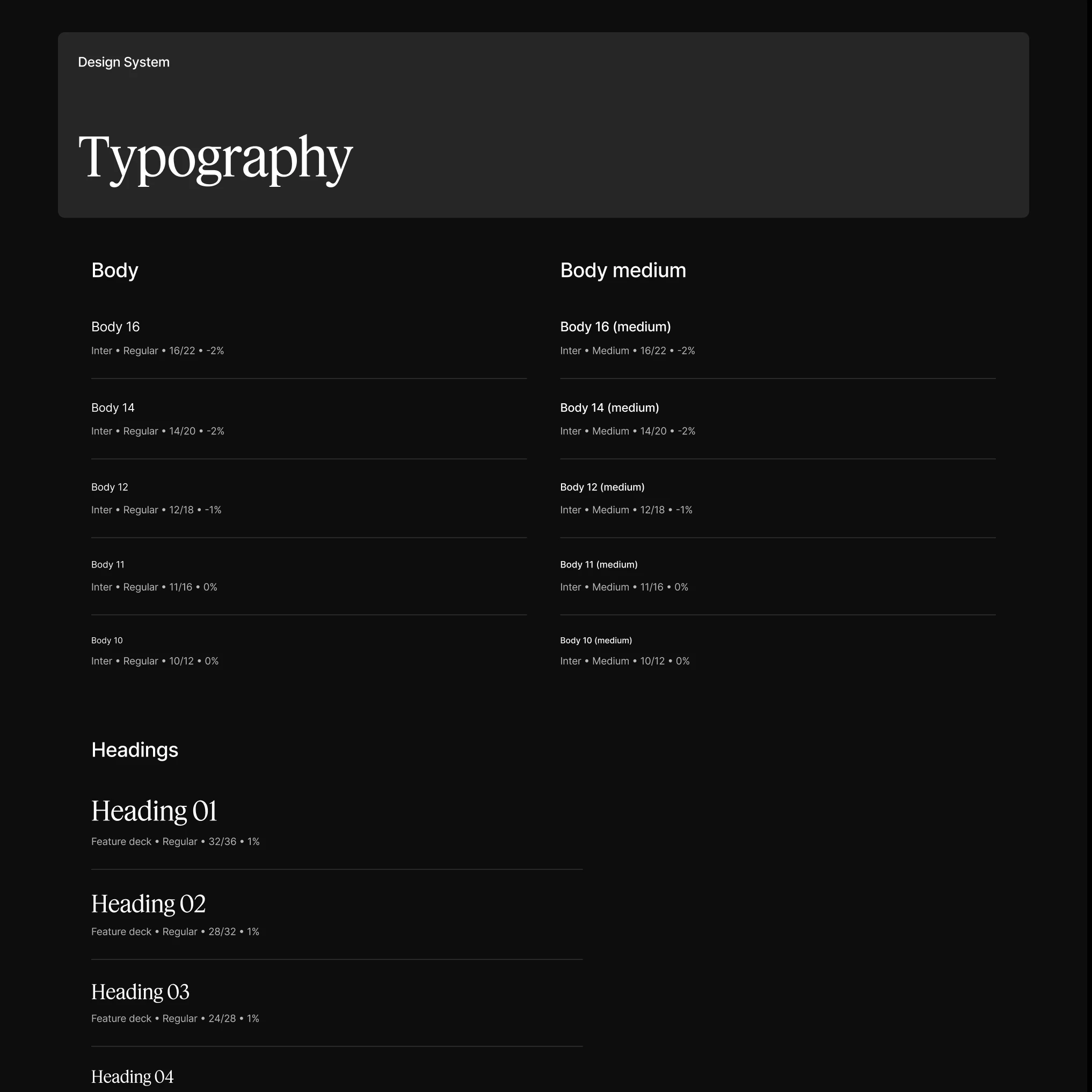Typography-design system