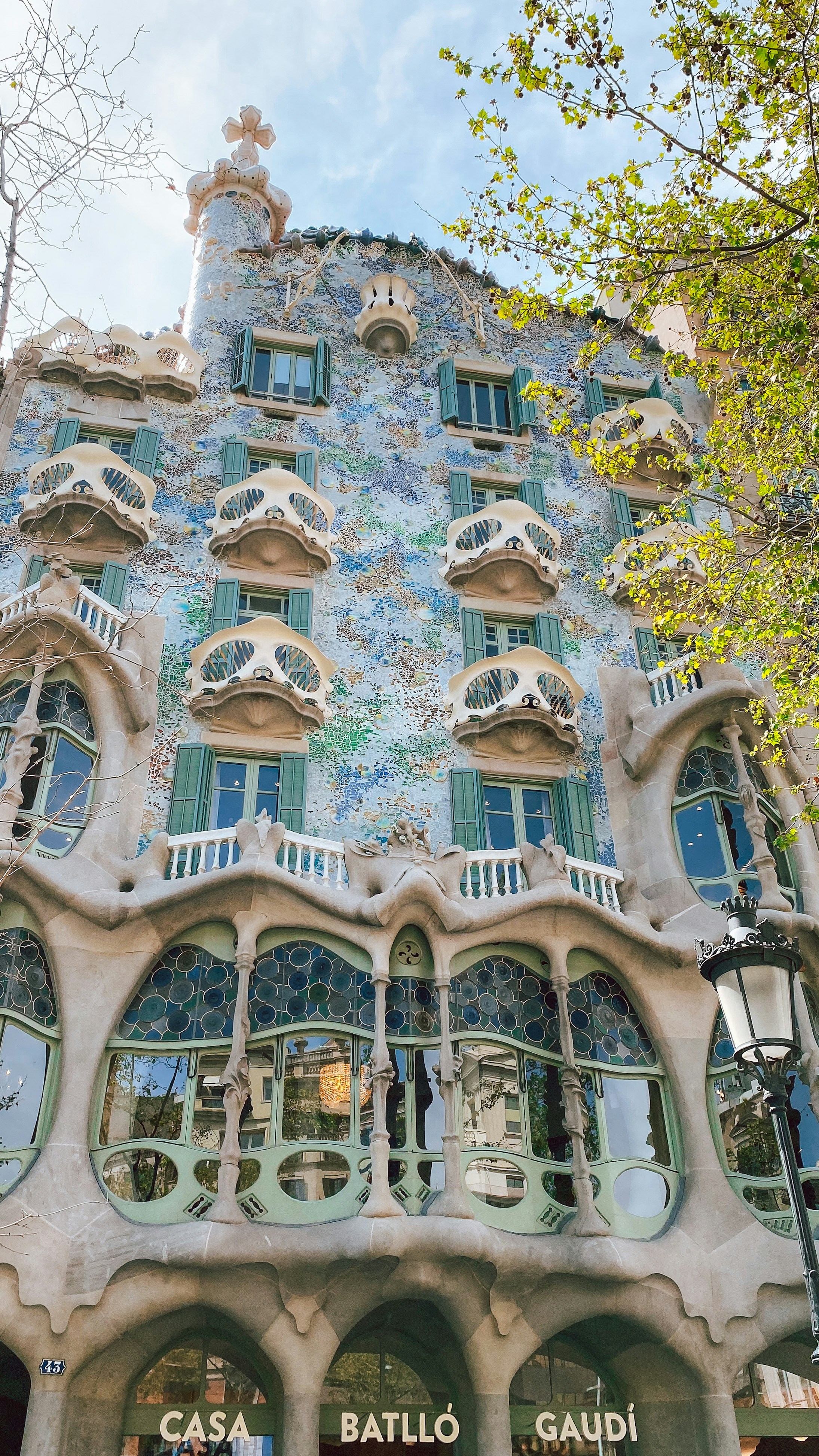 Casa Batlló with many windows