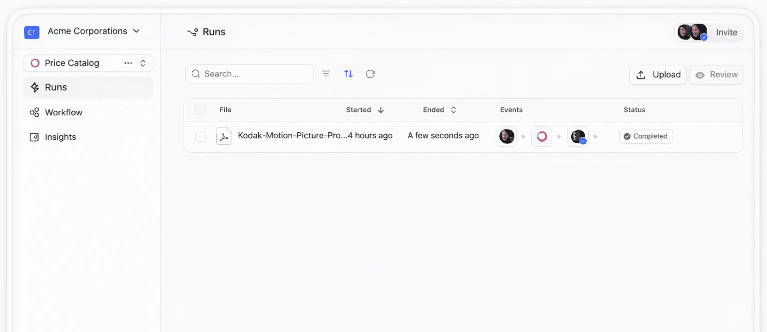Testing your table extraction agent end-to-end.