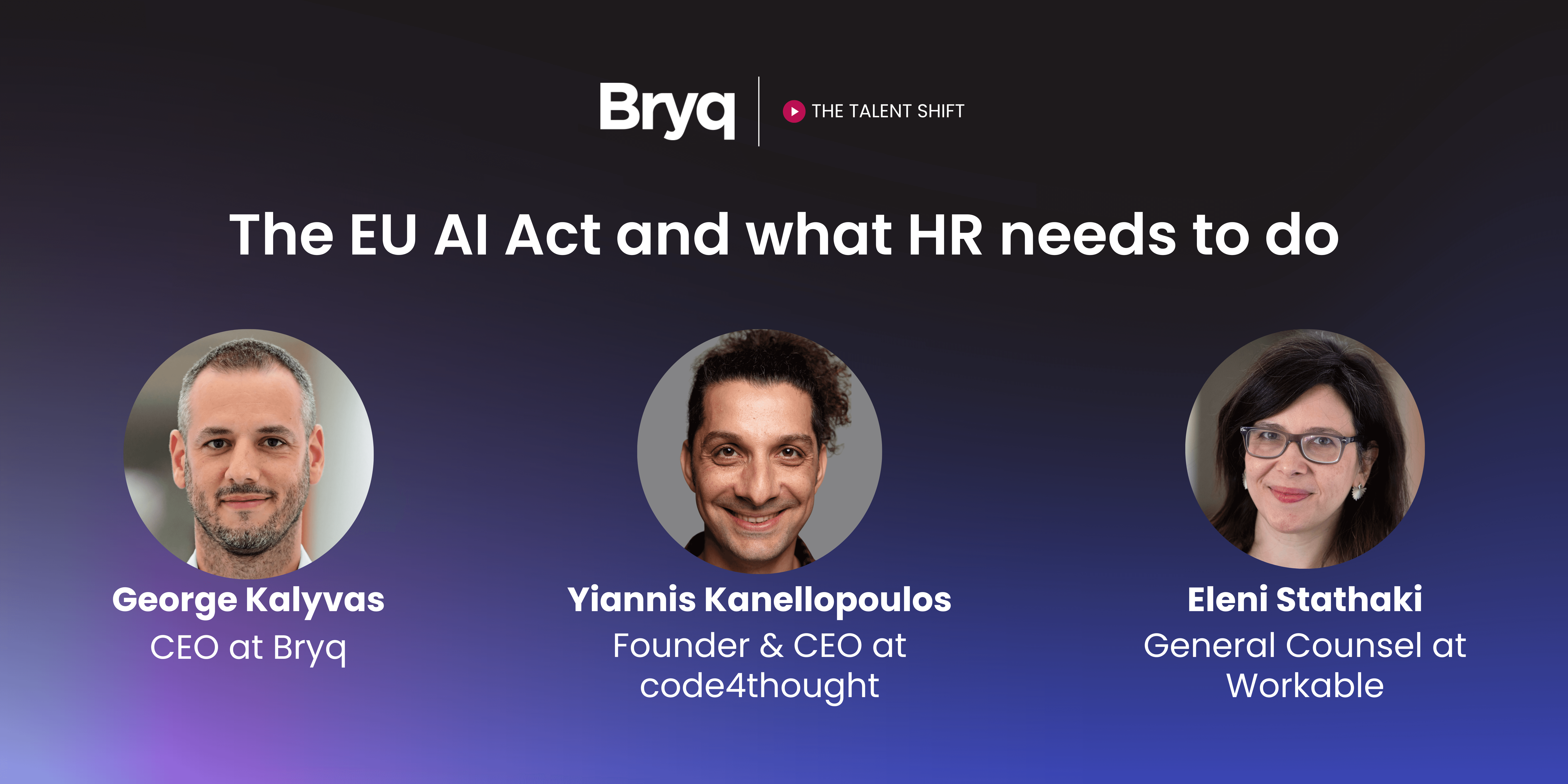 The EU AI Act Webinar banner