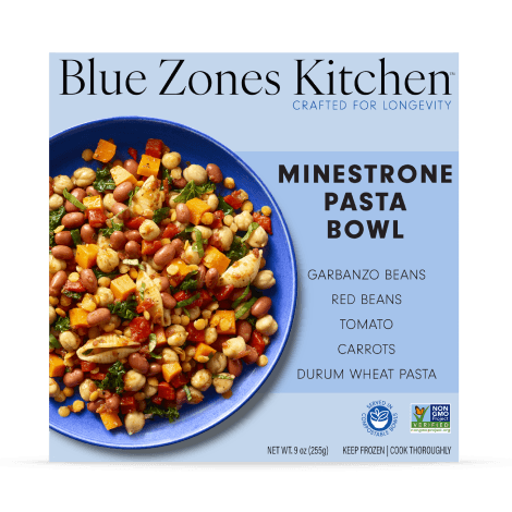 Blue Zones Kitchen Minestrone Pasta Bowl