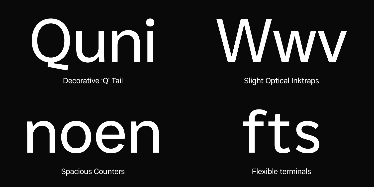 Just Sans font sans serif family features