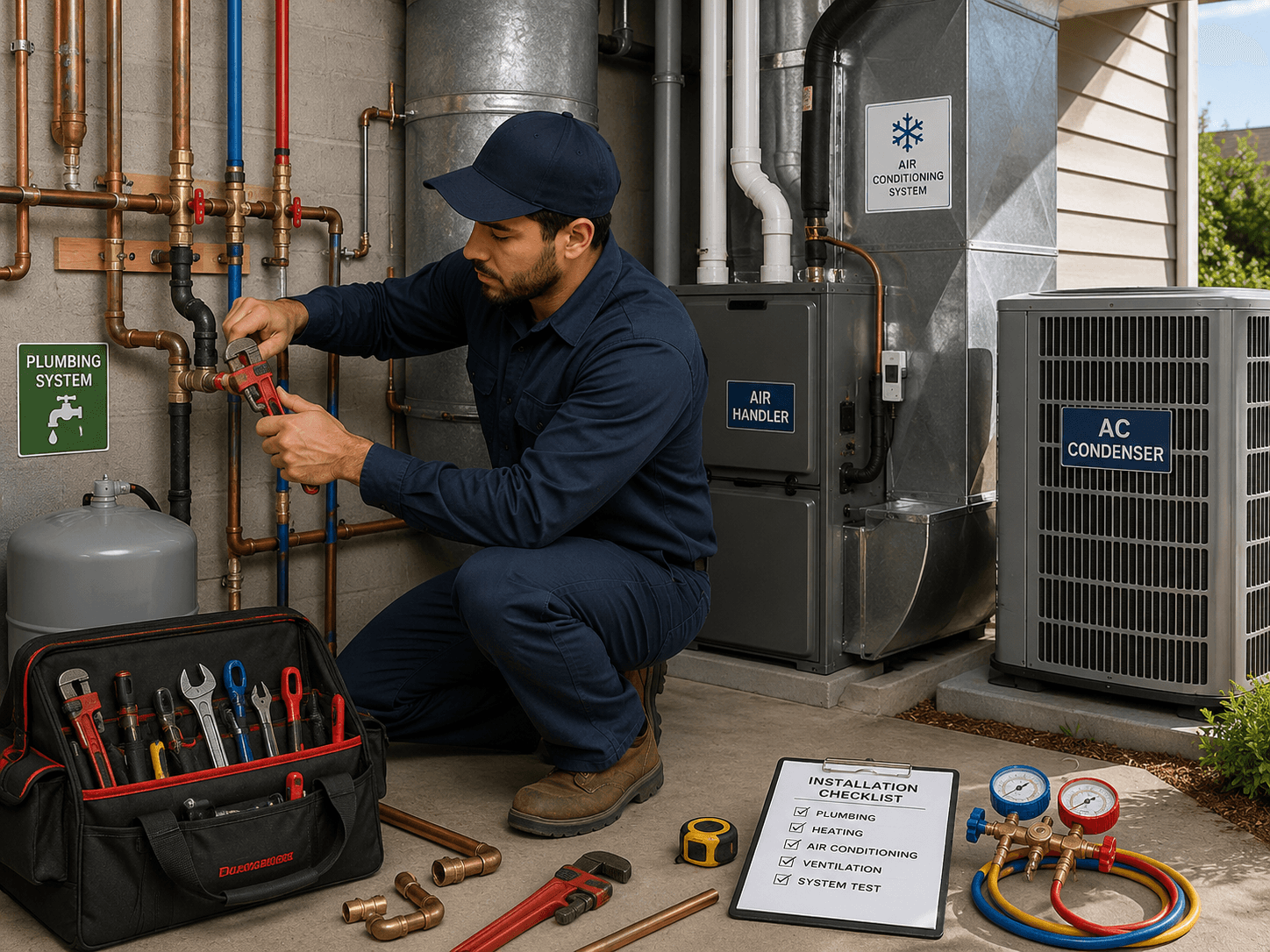 Apply for a Plumbing, heat and air conditioning installation Business License in Dubai