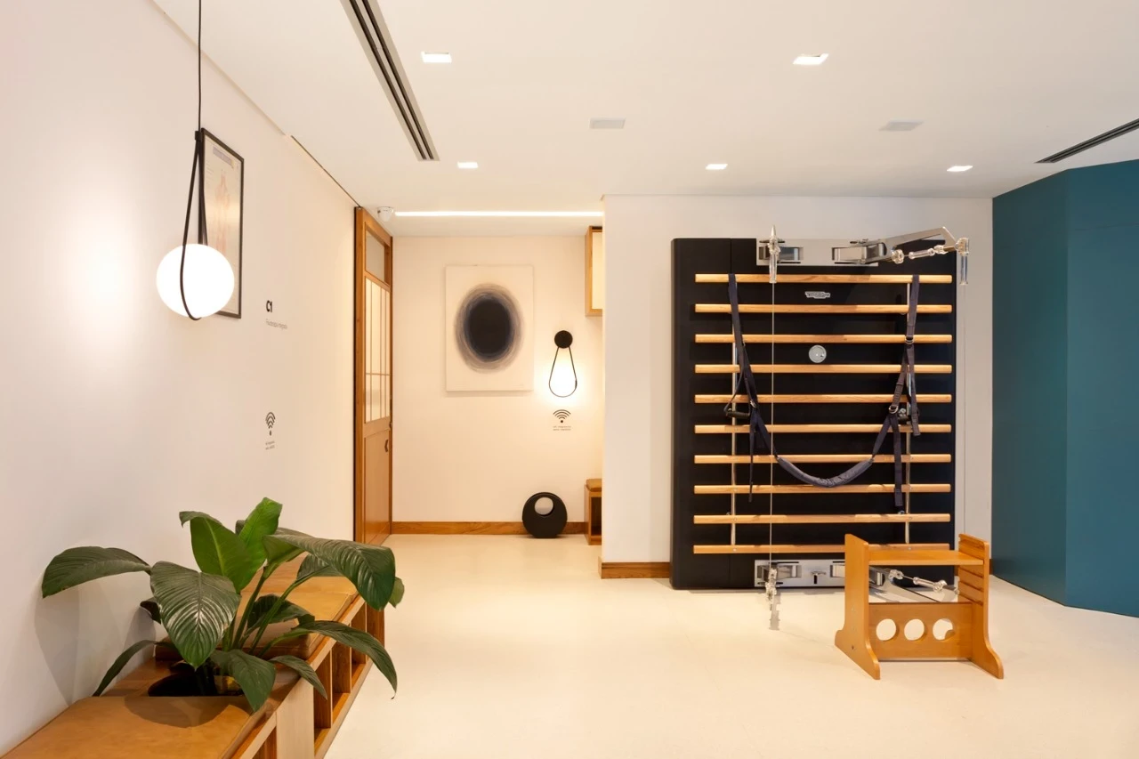 Salle d'exercice design premium, design, luminaire design