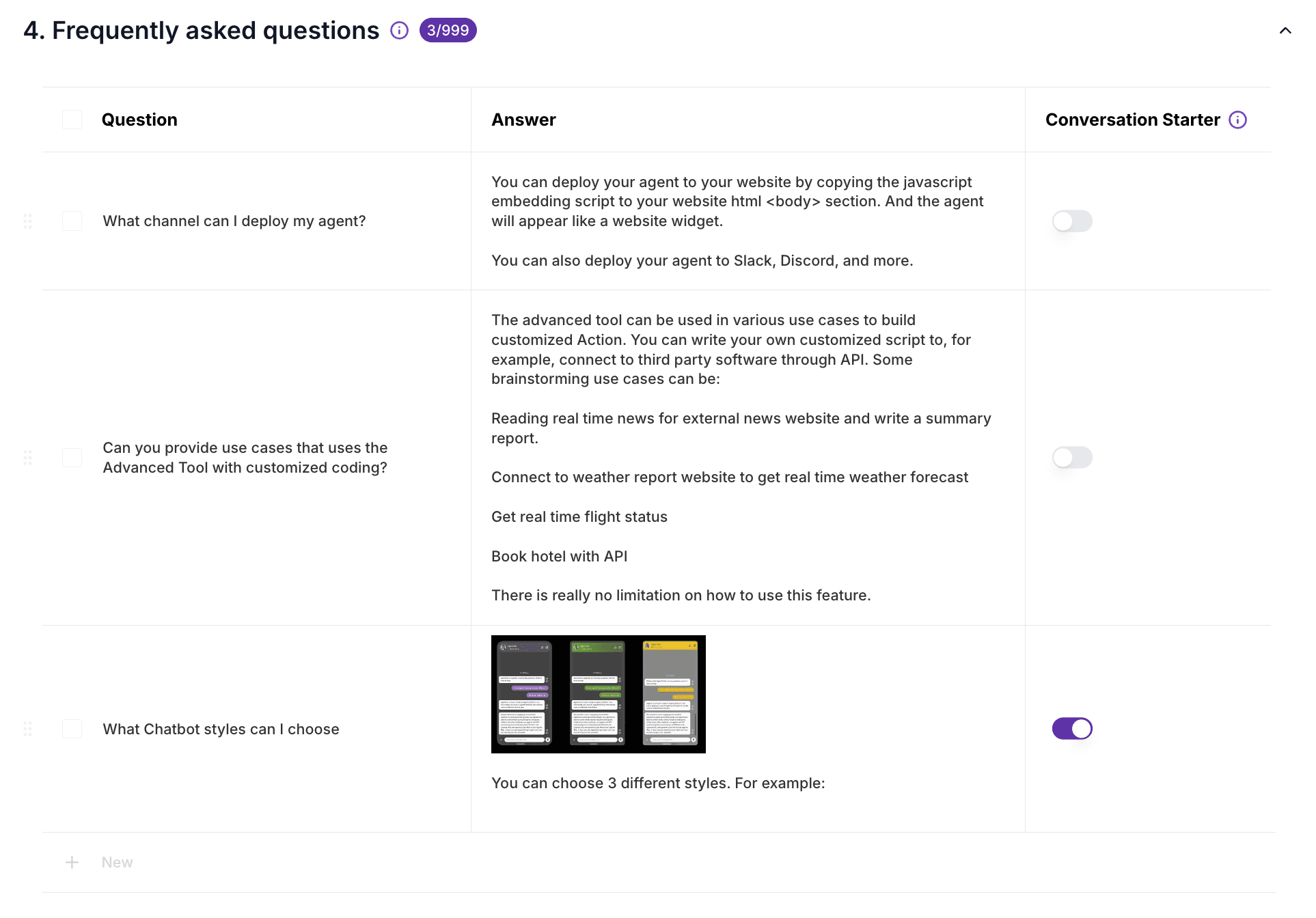 AgentX knowledge base - FAQs
