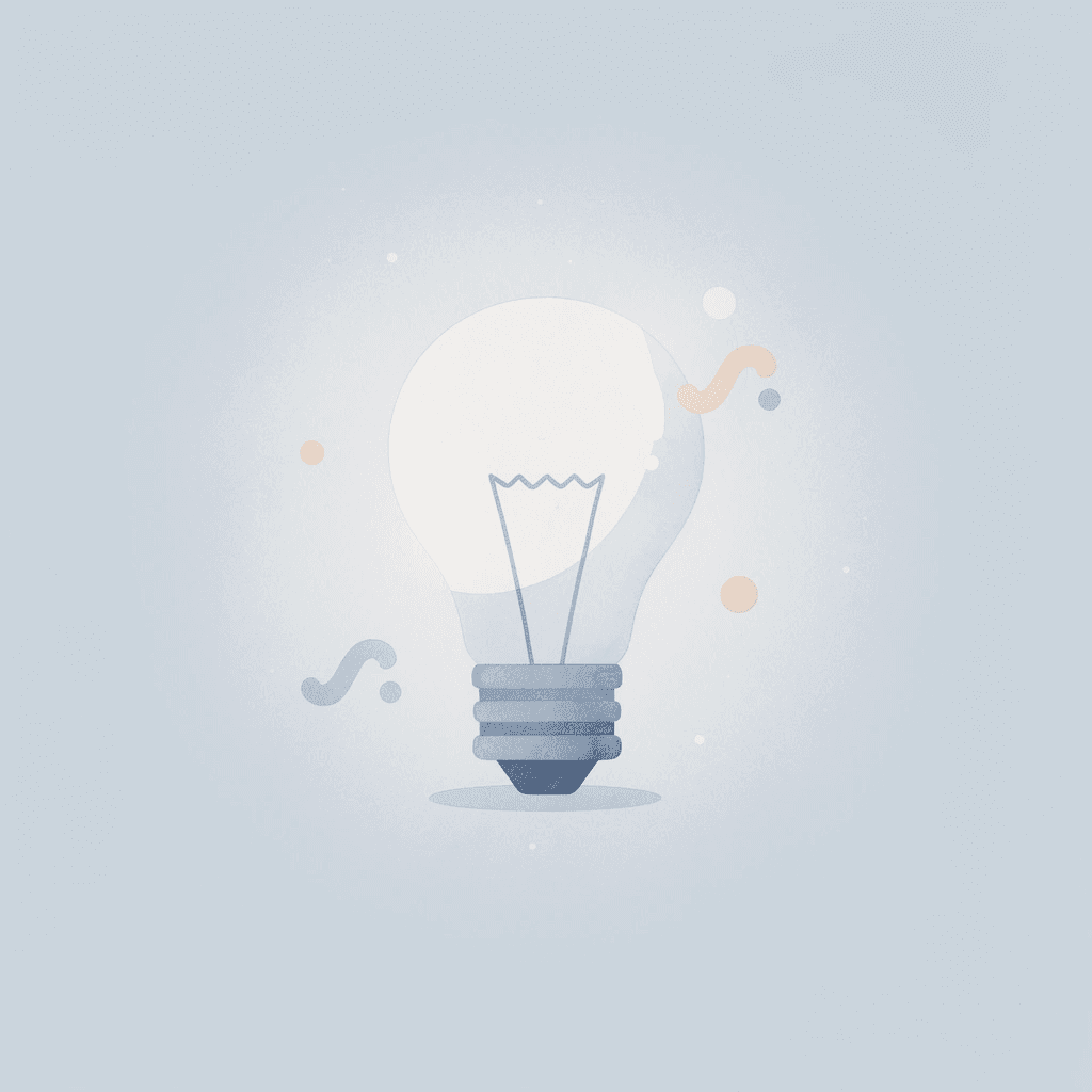 Lightbulb icon representing the founding insight of ooShirts