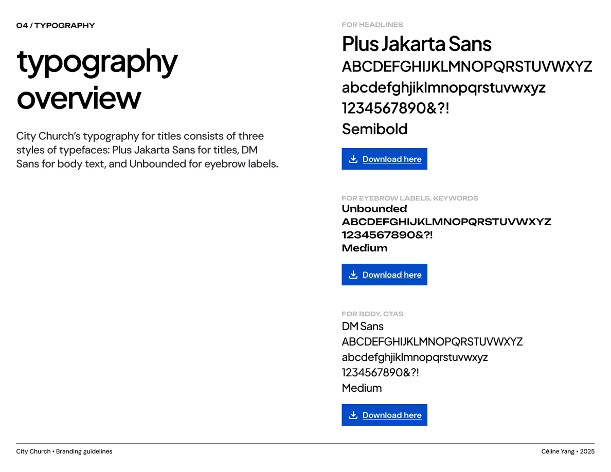 City Church brand guideline