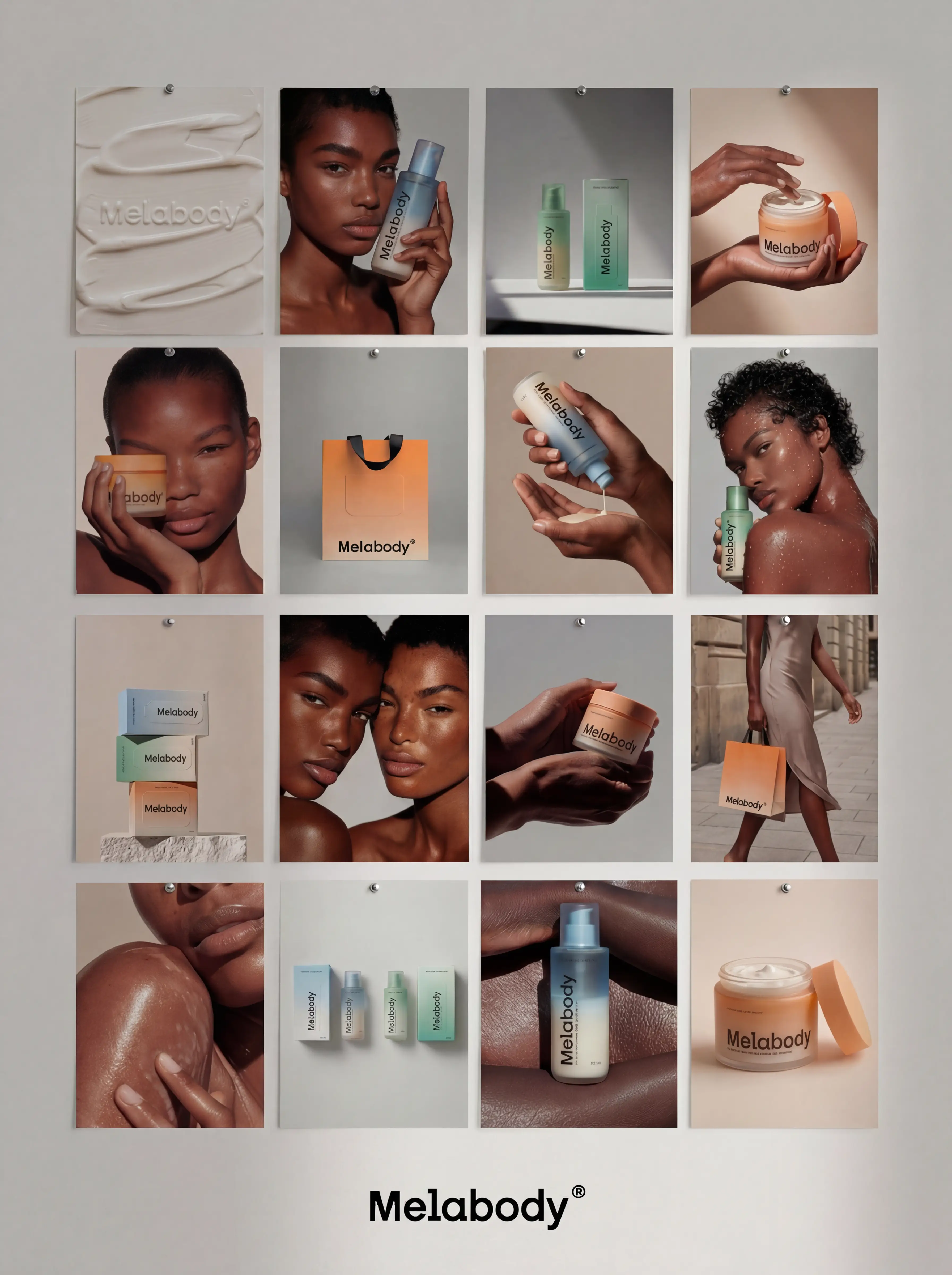 Melabody packaging and brand identity by Unpeel