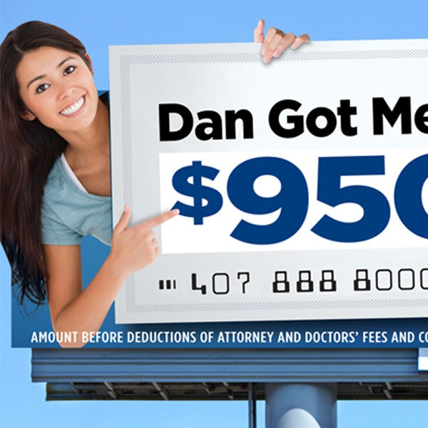 Photo of Attorney Dan Newlin's Billboards
