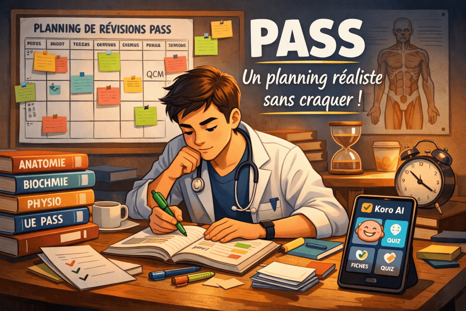 PASS : comment faire un planning de révisions réaliste (sans craquer)
