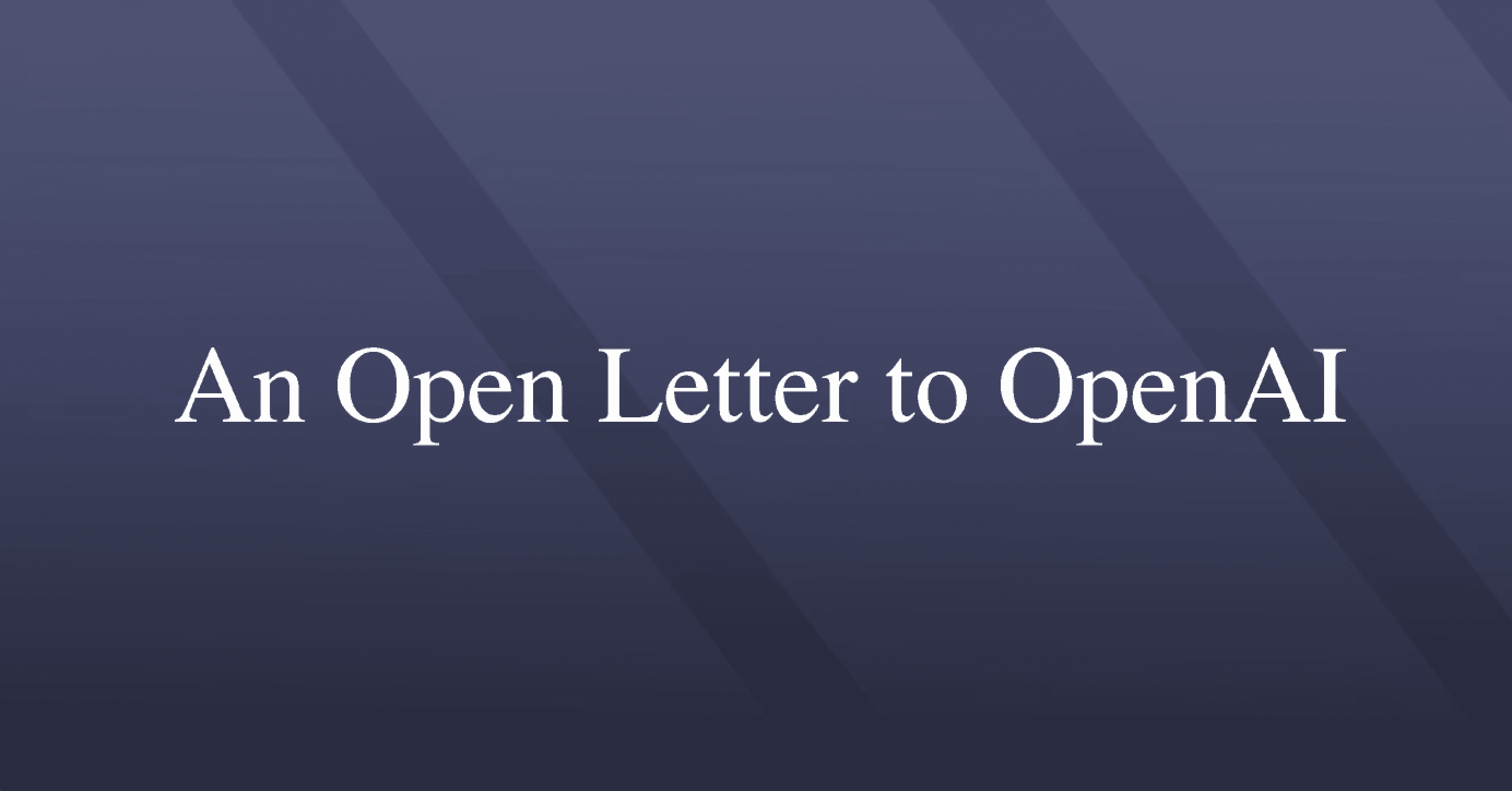 Open Letter to OpenAI project cover – The Midas Project initiative urging AI developers to adopt stronger AI safety and accountability practices.