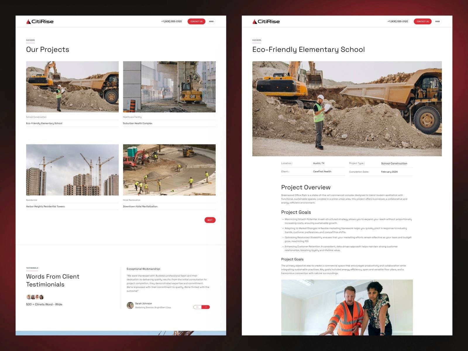 citirise framer template