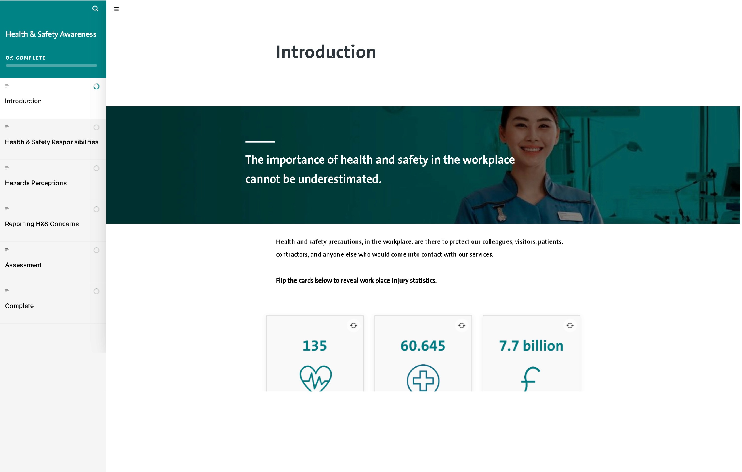 A screenshot of the Spire Healthcare module.