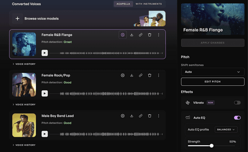 Training page