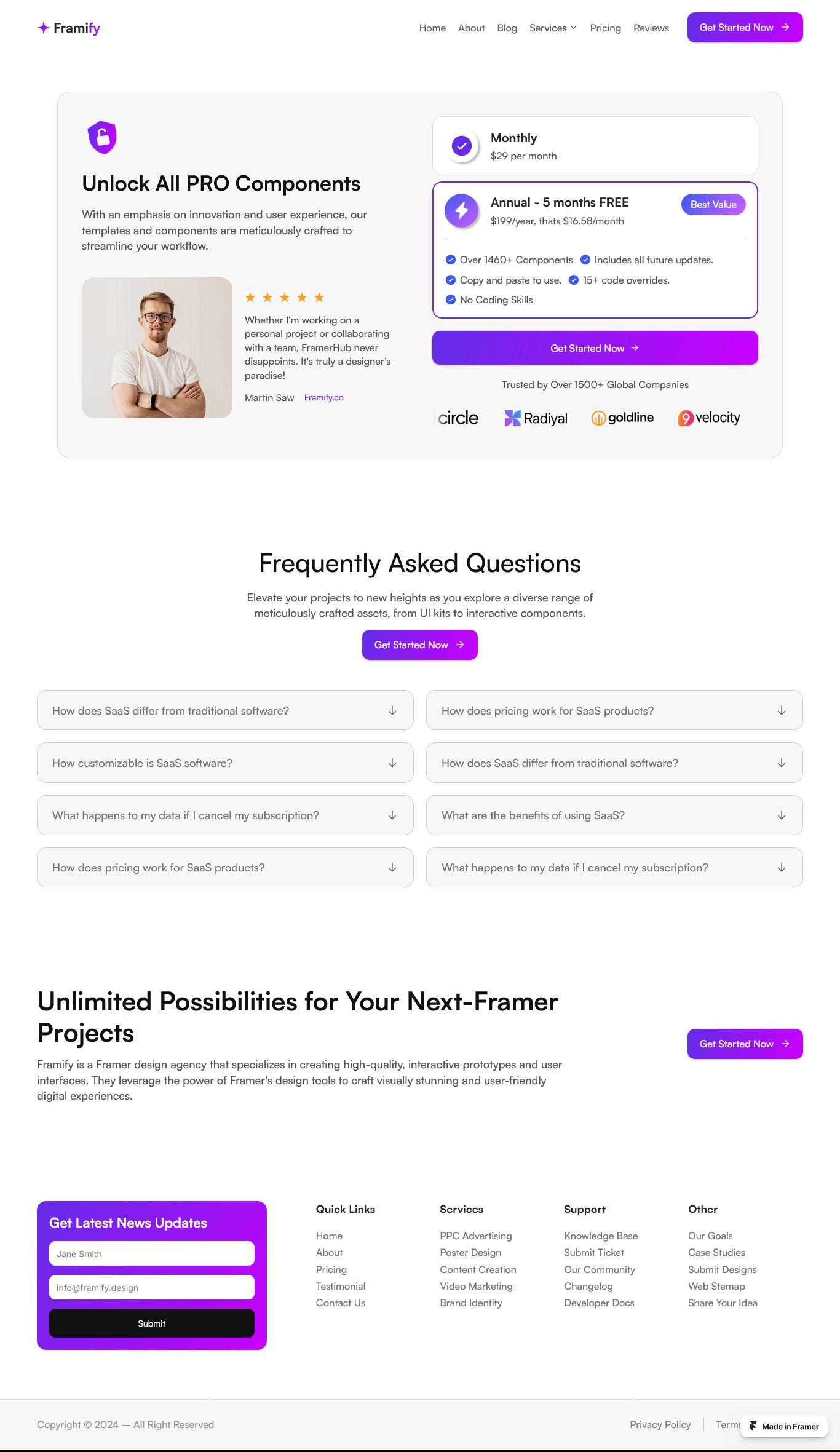 Framer Pricing Page v2
