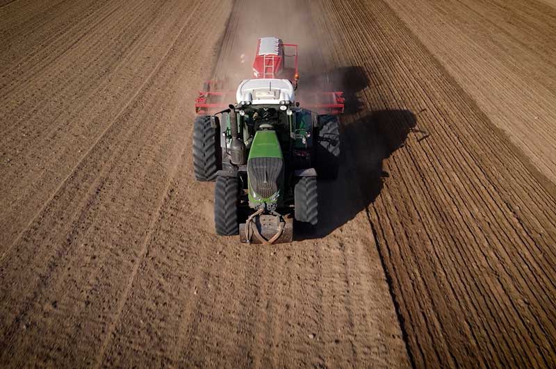holding soil in hand