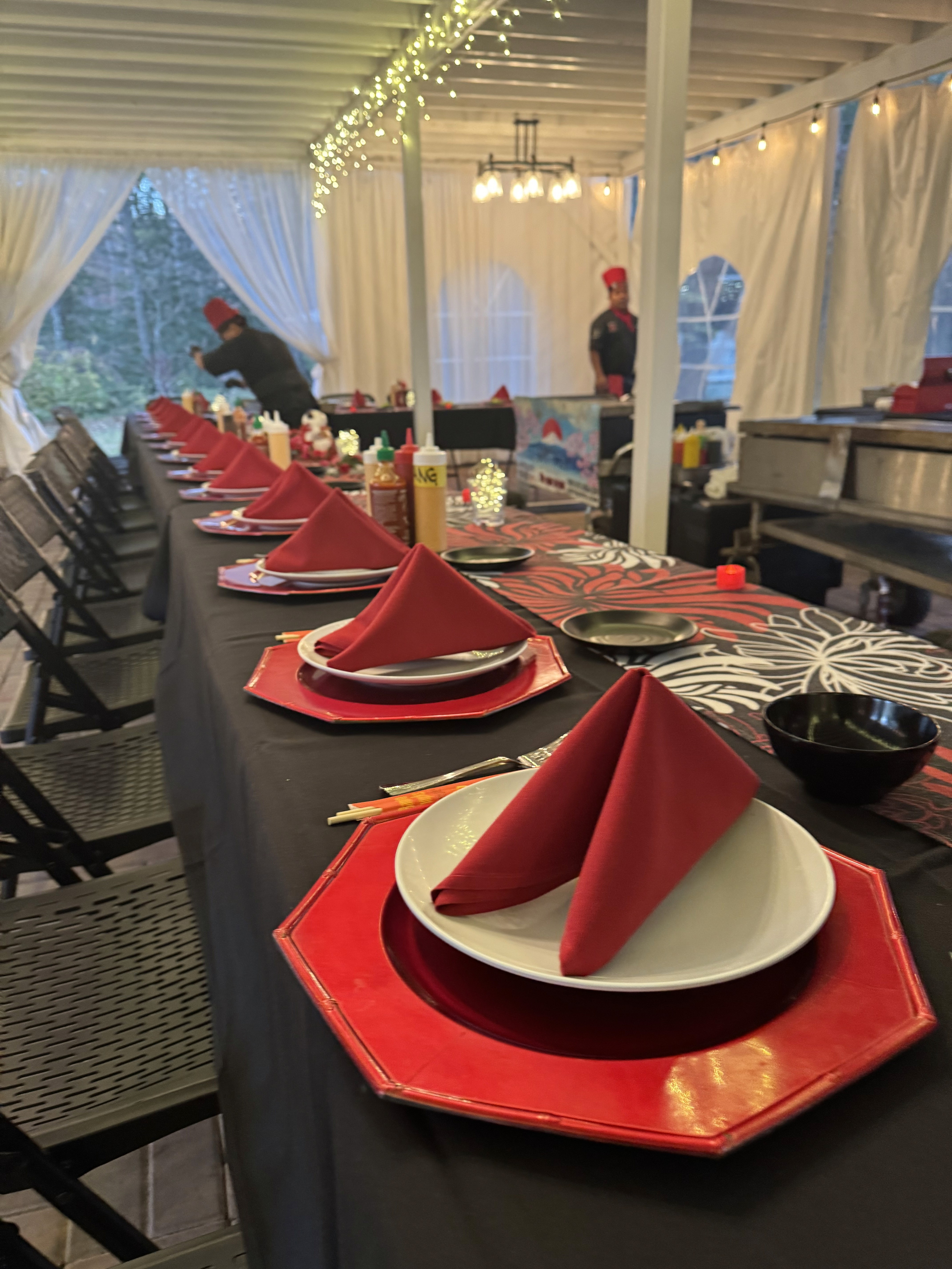 hibachi catering event in northern virginia