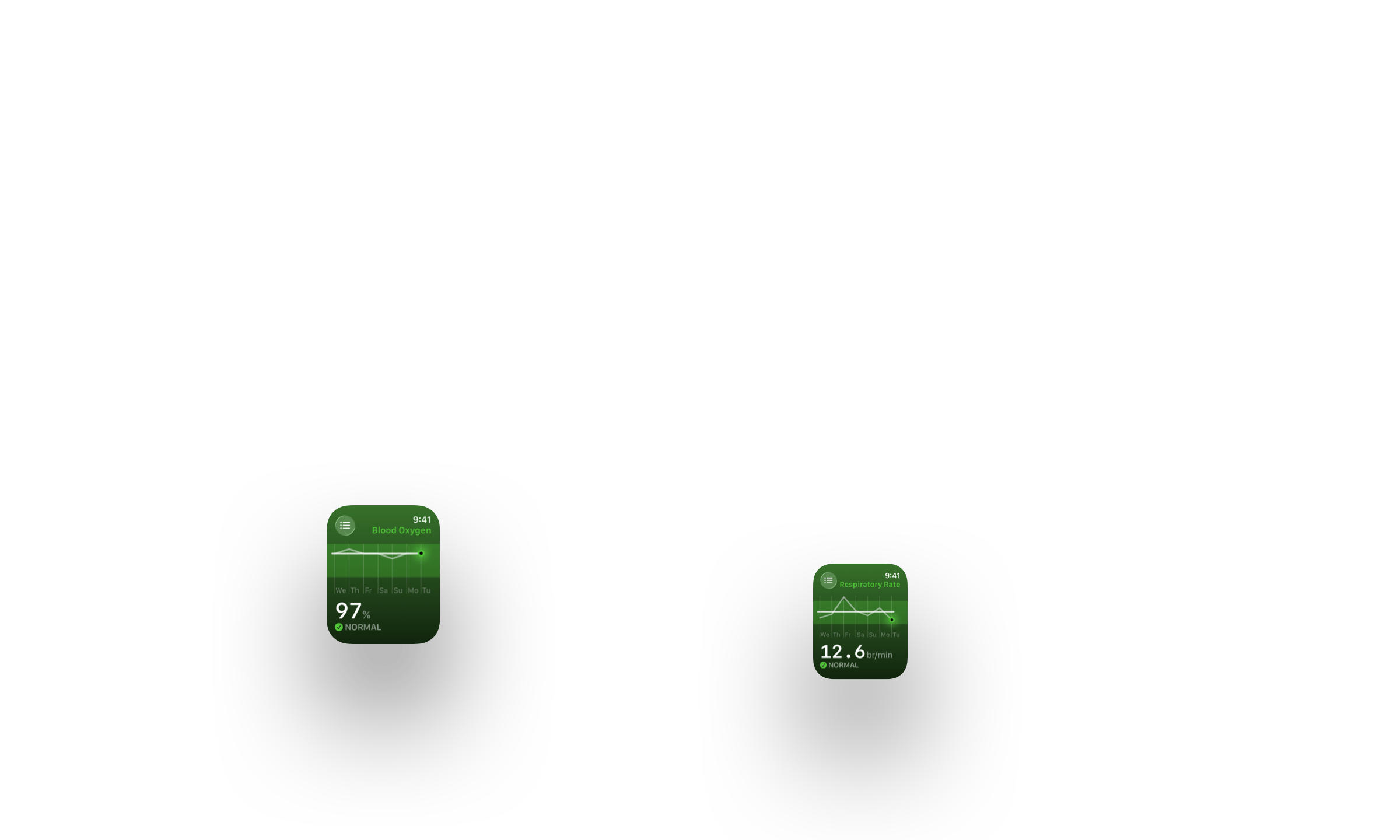 The Outsiders Apple Watch app complications for training and recovery tracking. Watch face shows Training Readiness at 96% (prime), training load ratio 0.84 (optimal), sleep duration 8h 39min (good), sleeping heart rate 45 bpm (low), blood oxygen 97% (normal), respiratory rate 11.5 br/min (normal), wrist temperature 36.3°C (normal), and HRV 52ms (elevated). Designed for cyclists, runners, and endurance athletes to monitor daily readiness and recovery metrics.