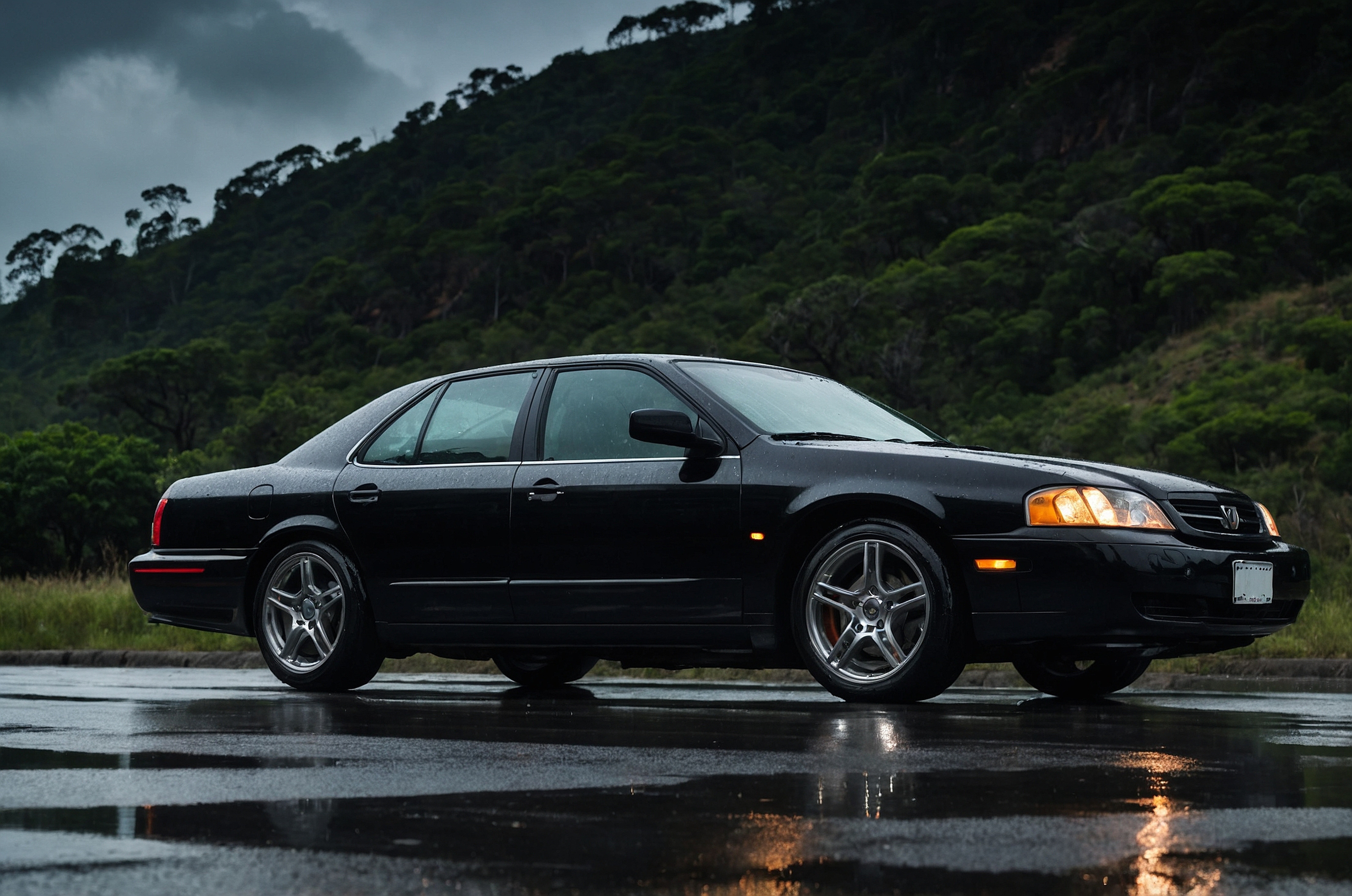 High-rise office building with sustainable design features