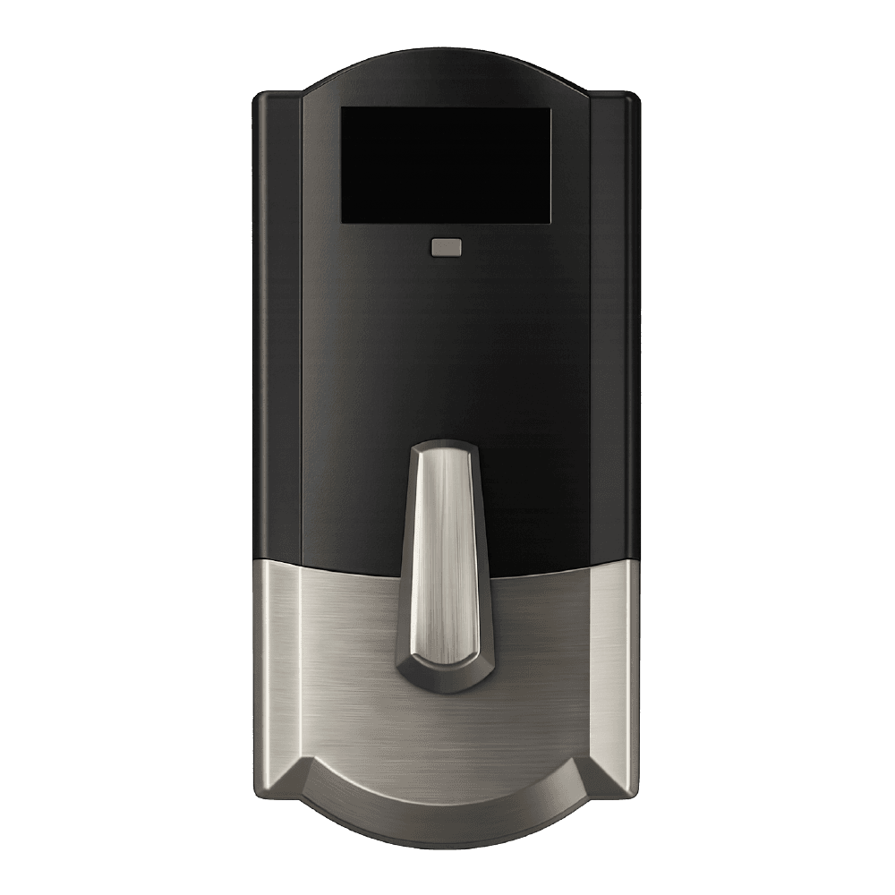 Schlage Encode deadbolt in Camelot trim