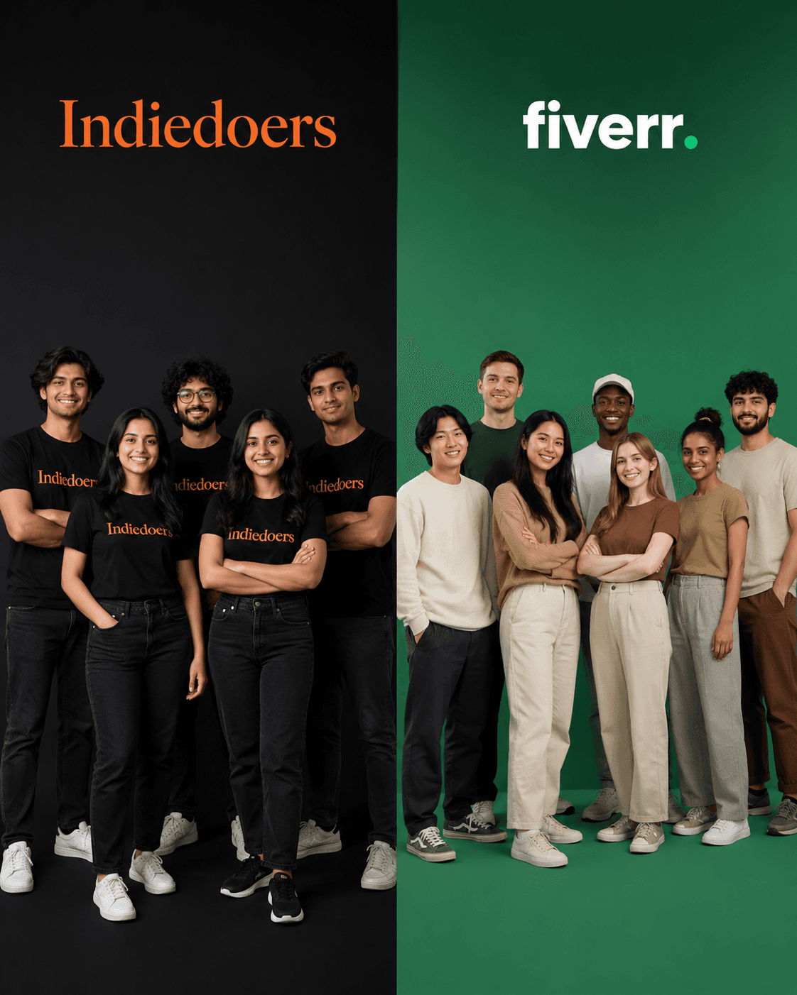 IndieDoers vs Fiverr comparison