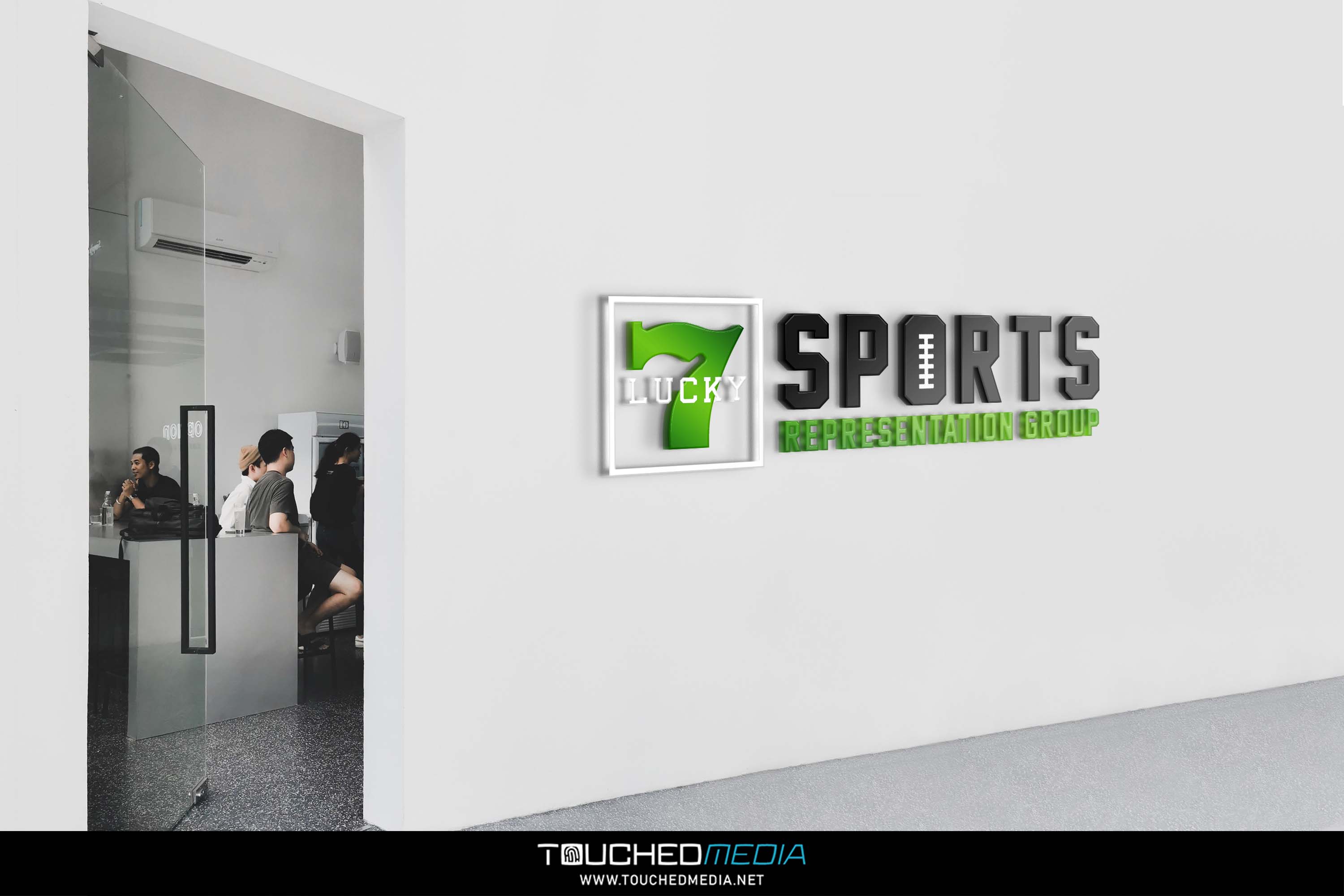 Lucky7 Sports Representation Group Logo Design