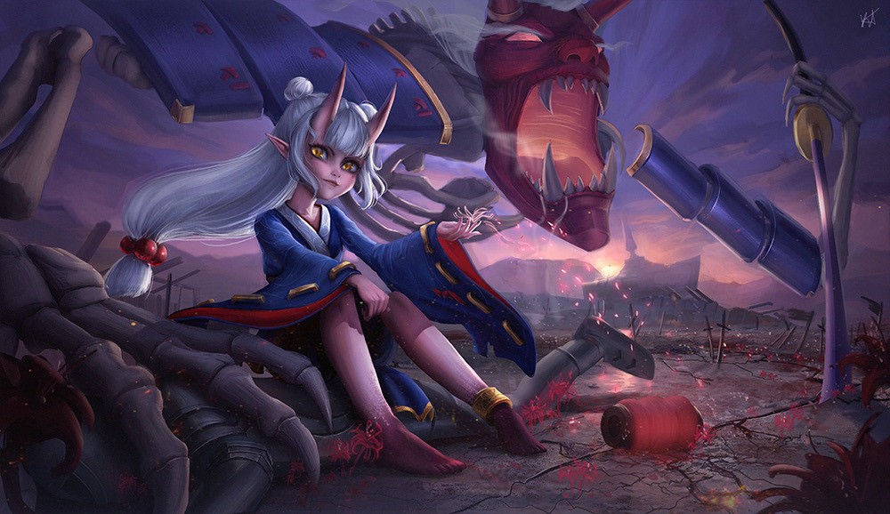 Oni splash illustration