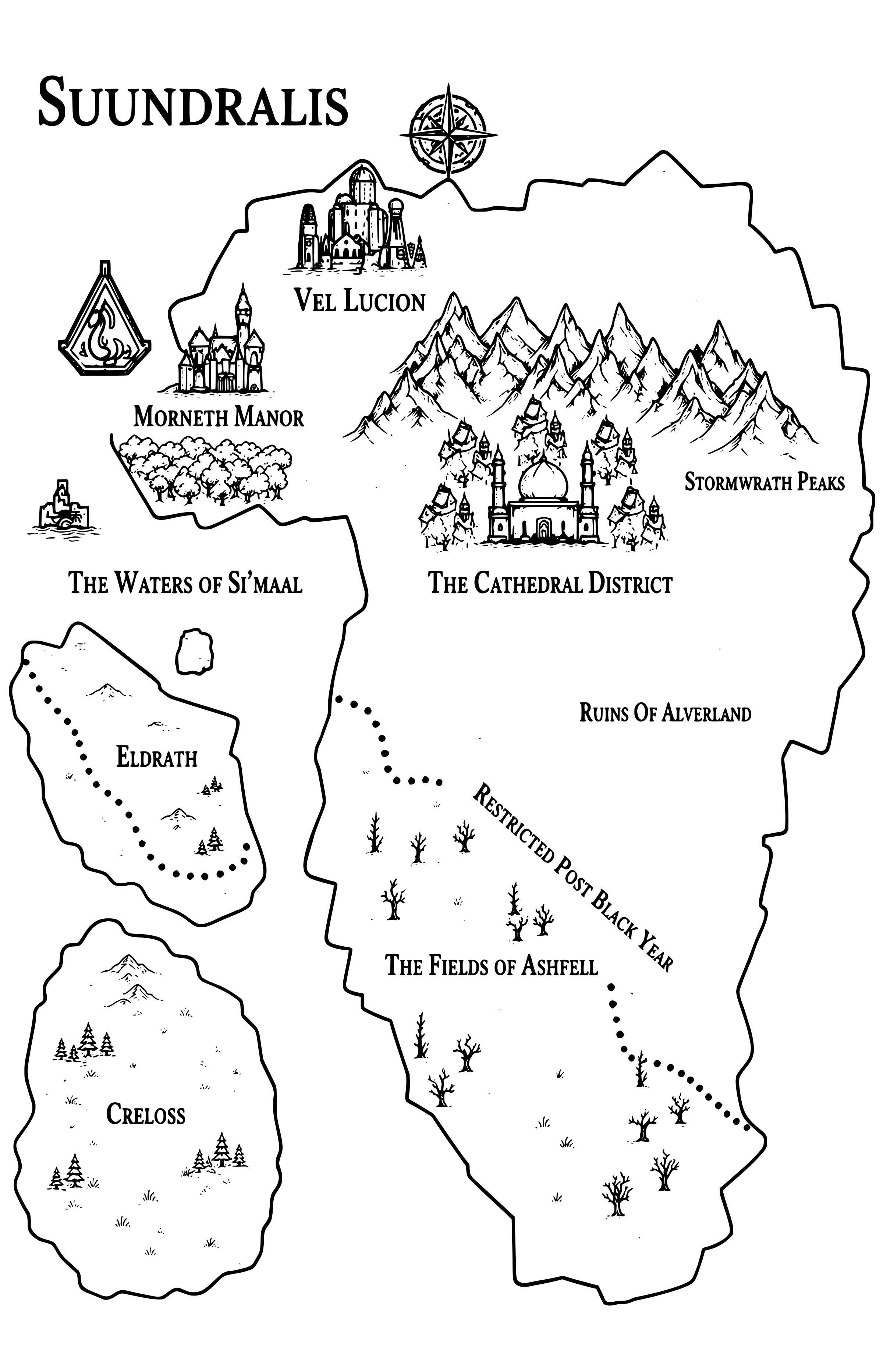 Map of Suundralis