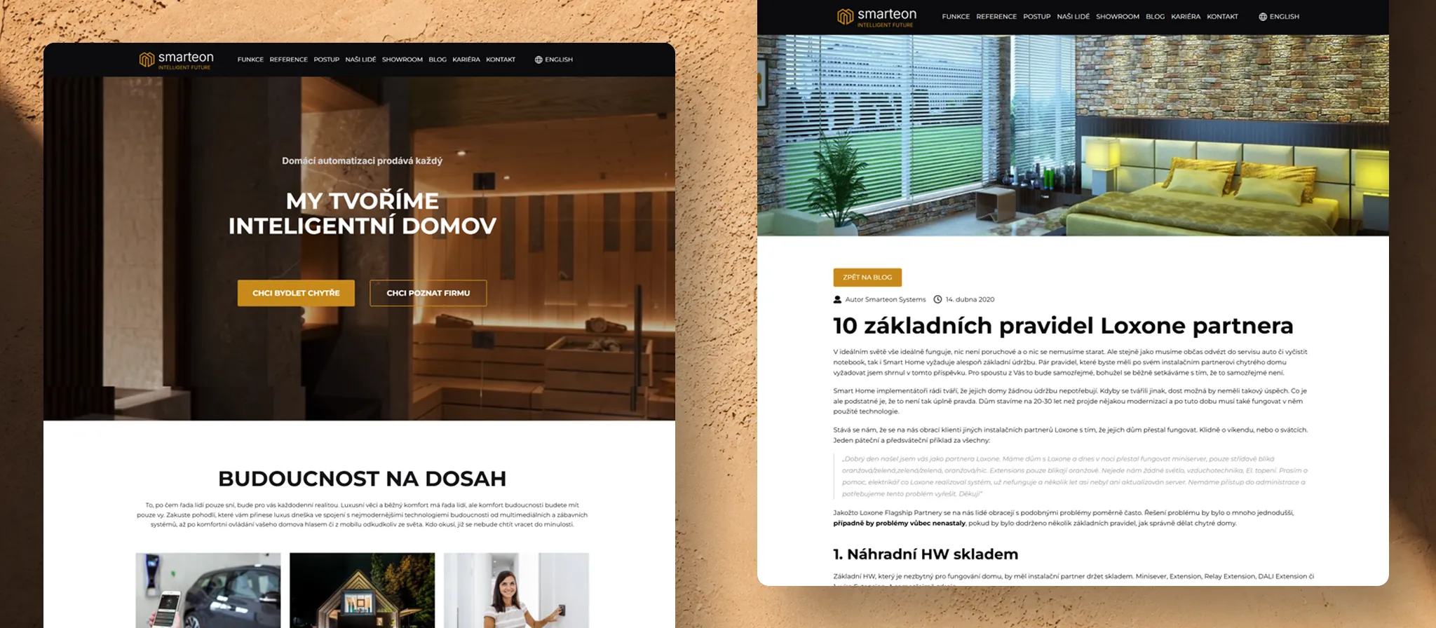 Případová studie kompletní technické migrace firemního webu z WordPressu do platformy Framer včetně zachování SEO pro dodavatele chytrých domácností.