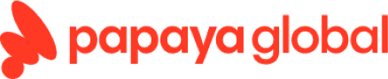 Logo for Papaya Global, an Employer of Record platform with plans starting at €599/month.