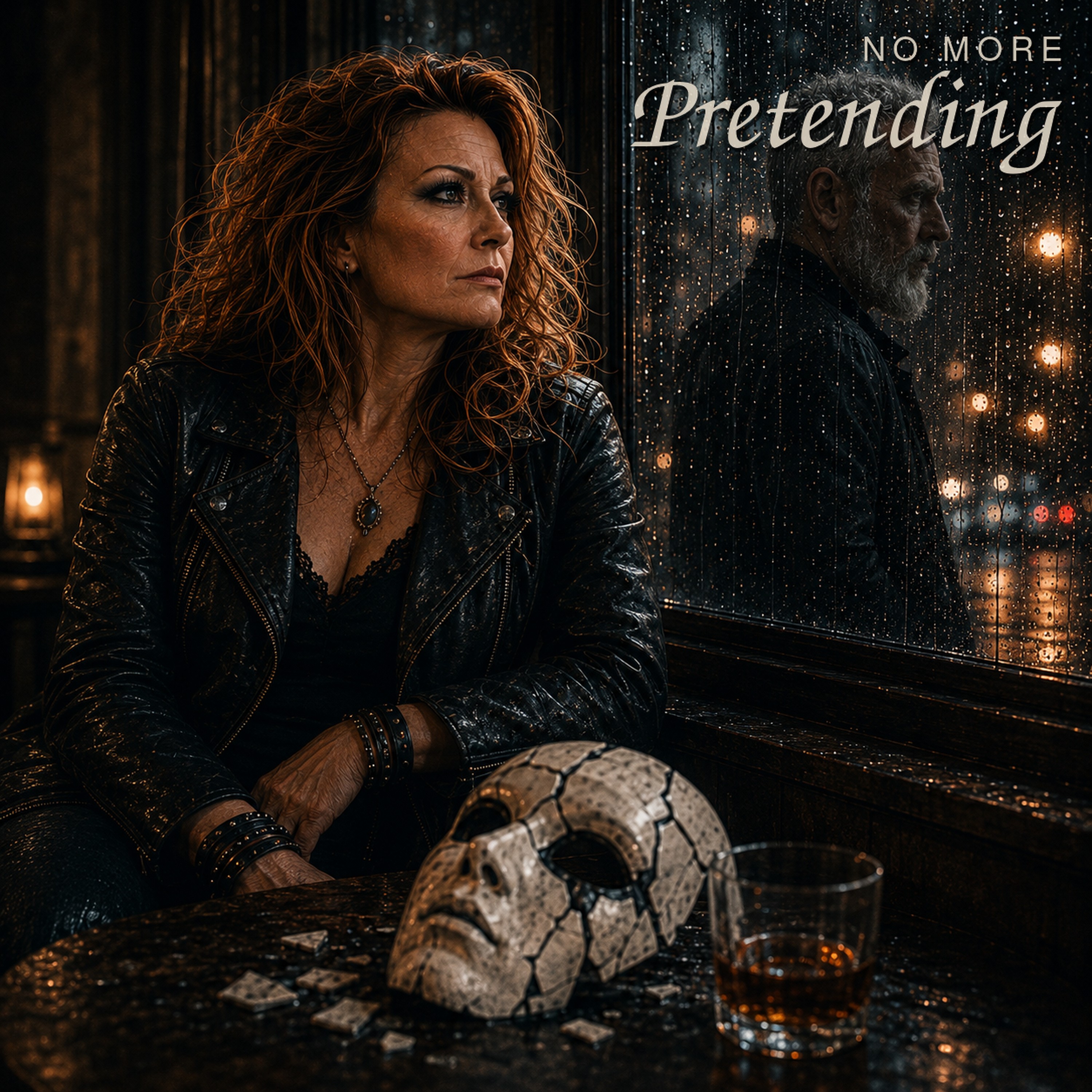 Album cover art for No More Pretending by SamaelAI Music