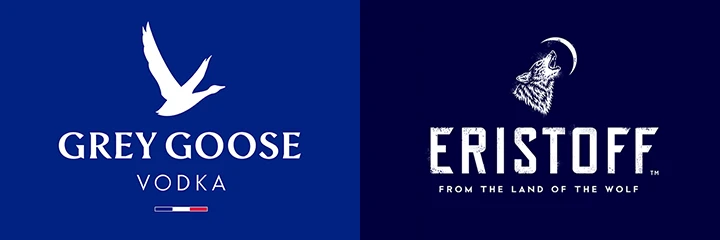 Grey Goose logo, Eristoff logo