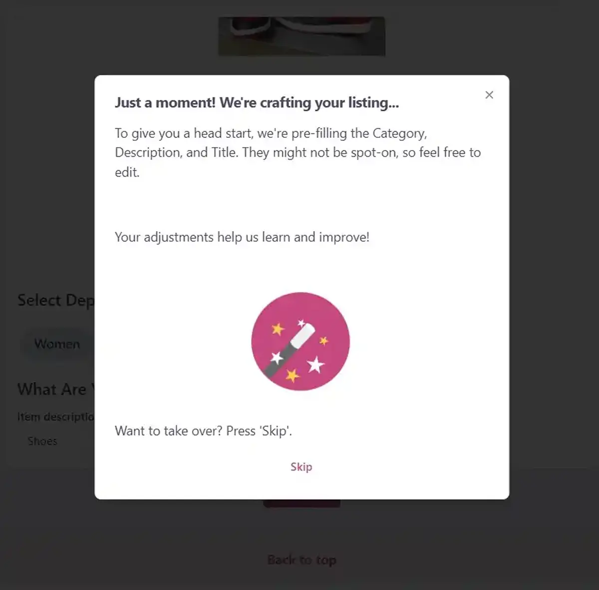 Starluv Listing Generation